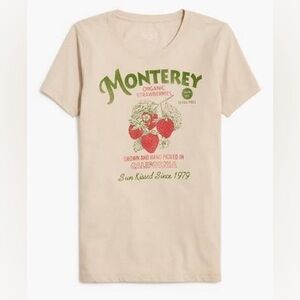 J. Crew Strawberry Graphic Tee